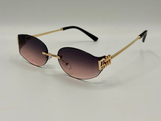 Miu Miu Oval Rimles Sunglasses 🕶️ A035