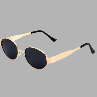 Trendy Oval shape Metal Premium sunglasses 🕶 A024