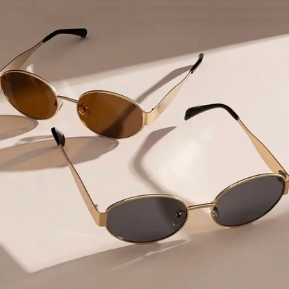 Trendy Oval shape Metal Premium sunglasses 🕶 A024