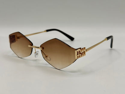 Miu Miu Oval Rimles Sunglasses 🕶️ A035