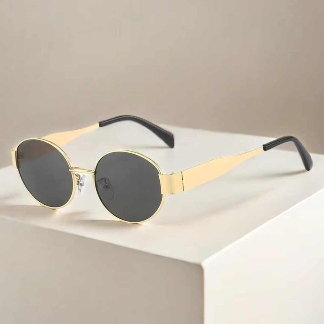 Trendy Oval shape Metal Premium sunglasses 🕶 A024