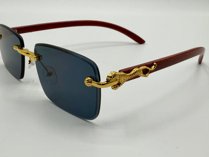 Tiger 🐅 Motive Rimless Sunglasses 🕶️ A031