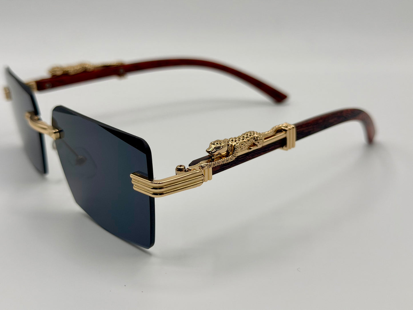 Tiger 🐅 Cut Edge Rimless Sunglasses 🕶️ A032