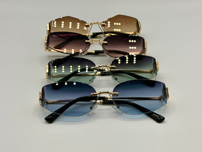 Miu Miu Oval Rimles Sunglasses 🕶️ A035