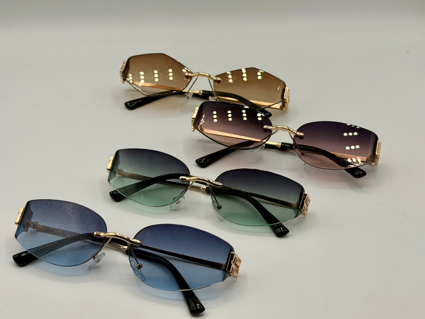 Miu Miu Oval Rimles Sunglasses 🕶️ A035