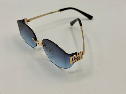 Miu Miu Oval Rimles Sunglasses 🕶️ A035
